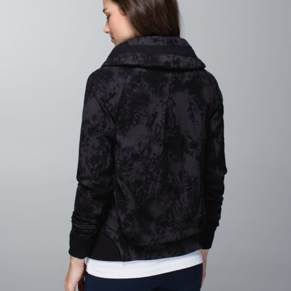 Lululemon To Class Jacket Deep Coal Black Tie Dye - Picture 2 of 8